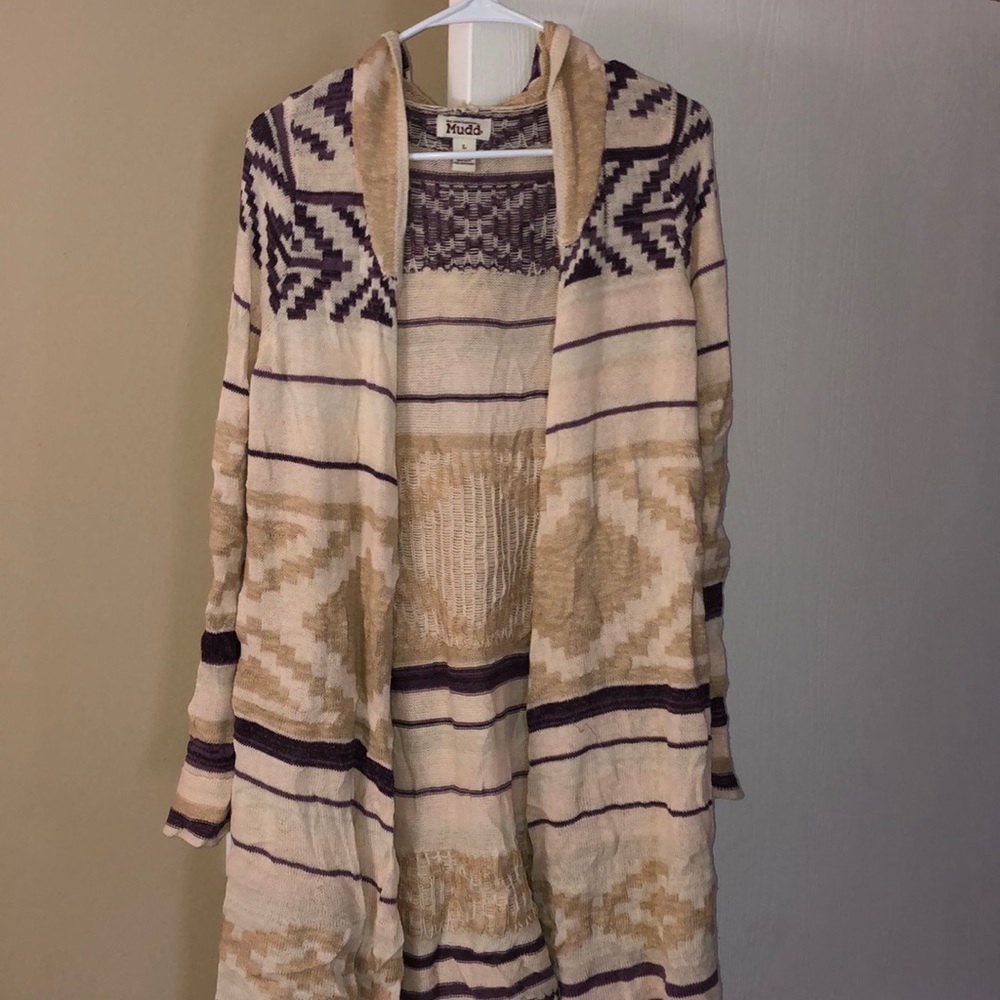 Large, Hooded Cardigan by Mudd